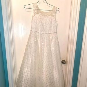 David’s bridal- flower girl dress in Ivory size:14